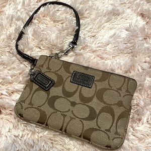 Coach Wristlet in Tan